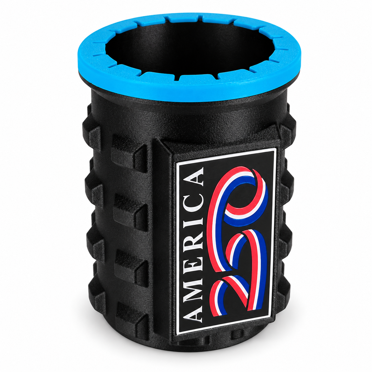 America Series Black Beverage Holders - Blue Top