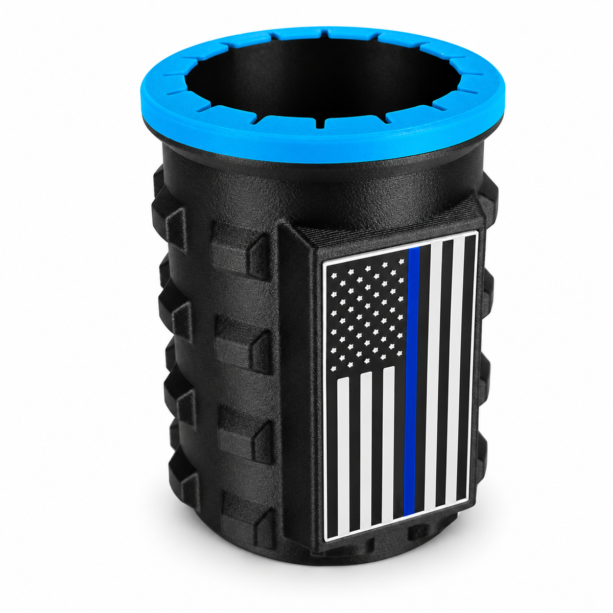 America Series Black Beverage Holders - Blue Top
