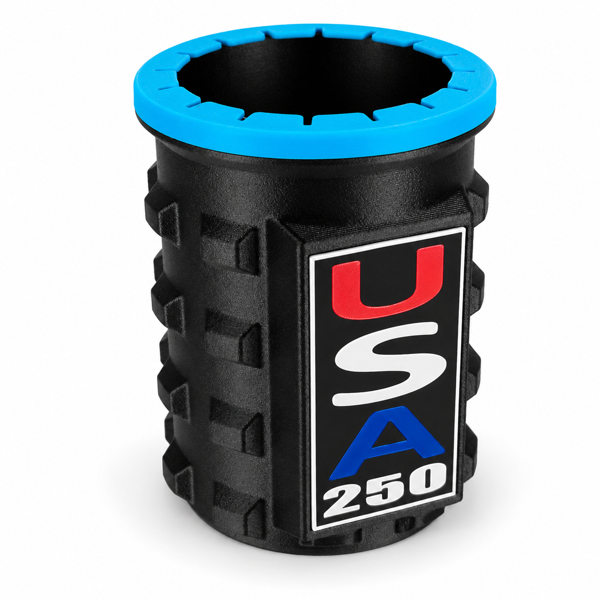 America Series Black Beverage Holders - Blue Top