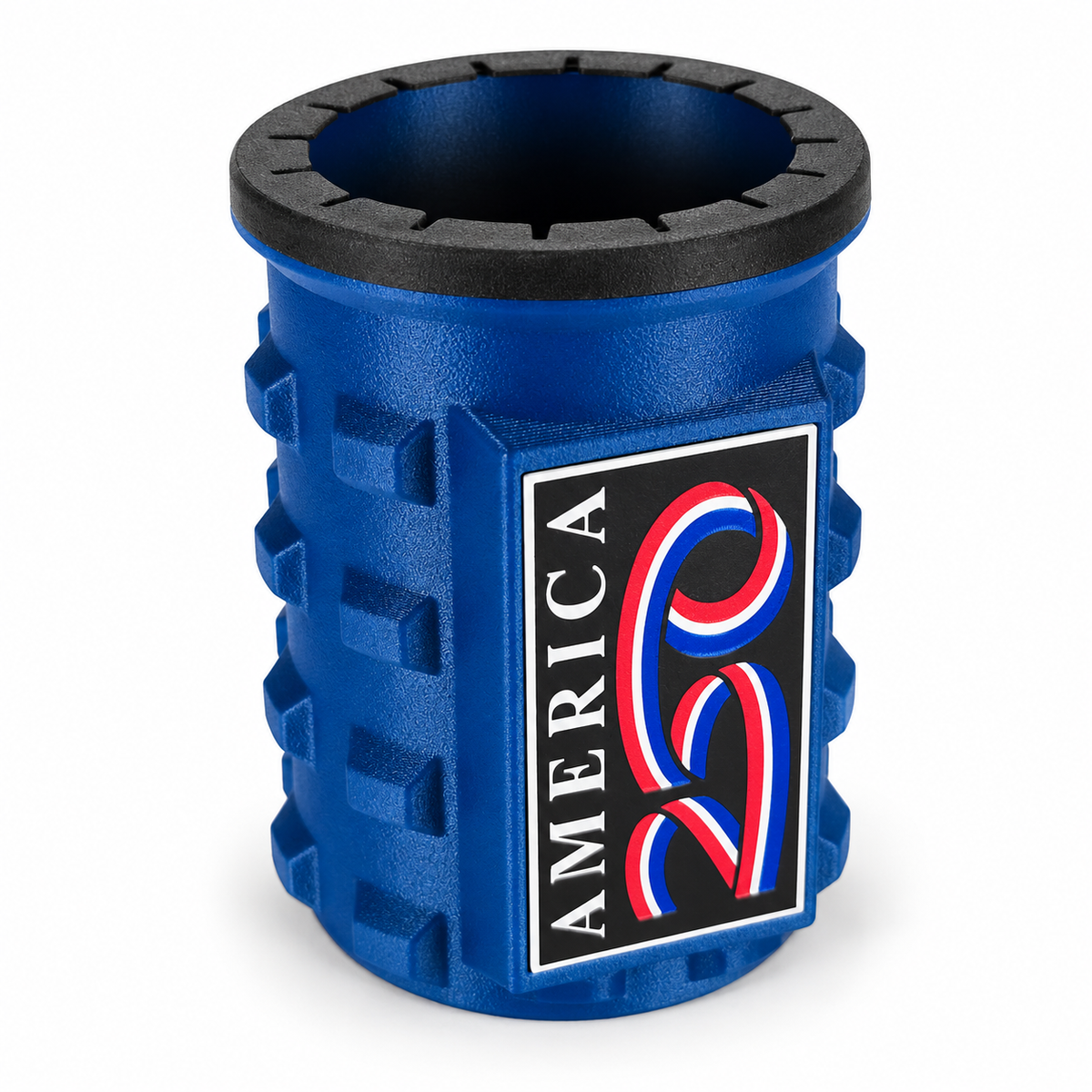 America Series Blue Beverage Holders - Black Top