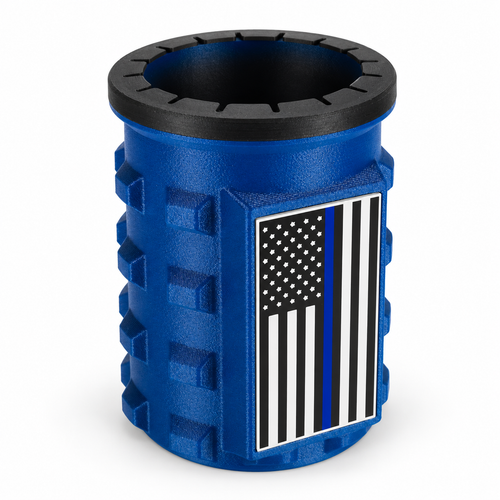 America Series Blue Beverage Holders - Black Top