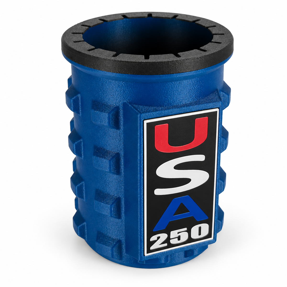 America Series Blue Beverage Holders - Black Top
