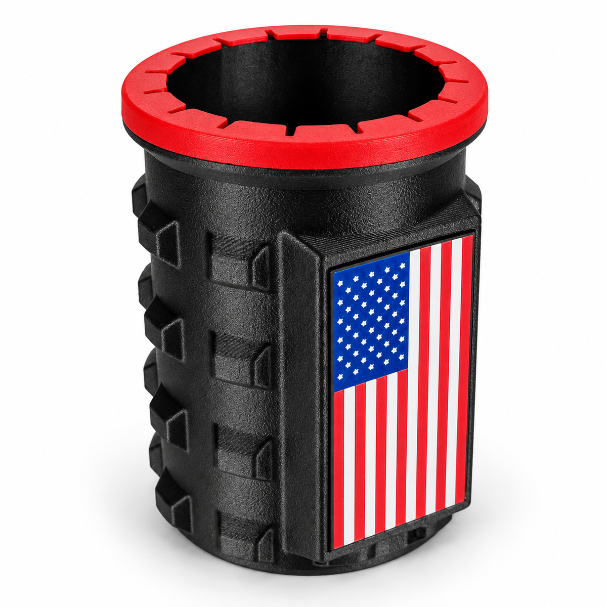 America Series Black Beverage Holders - Red Top