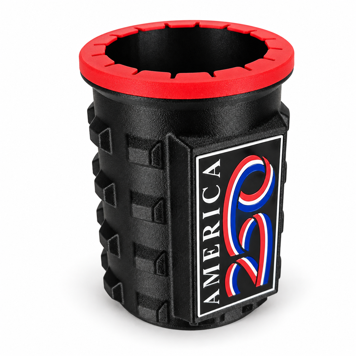 America Series Black Beverage Holders - Red Top