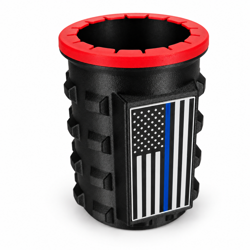 America Series Black Beverage Holders - Red Top