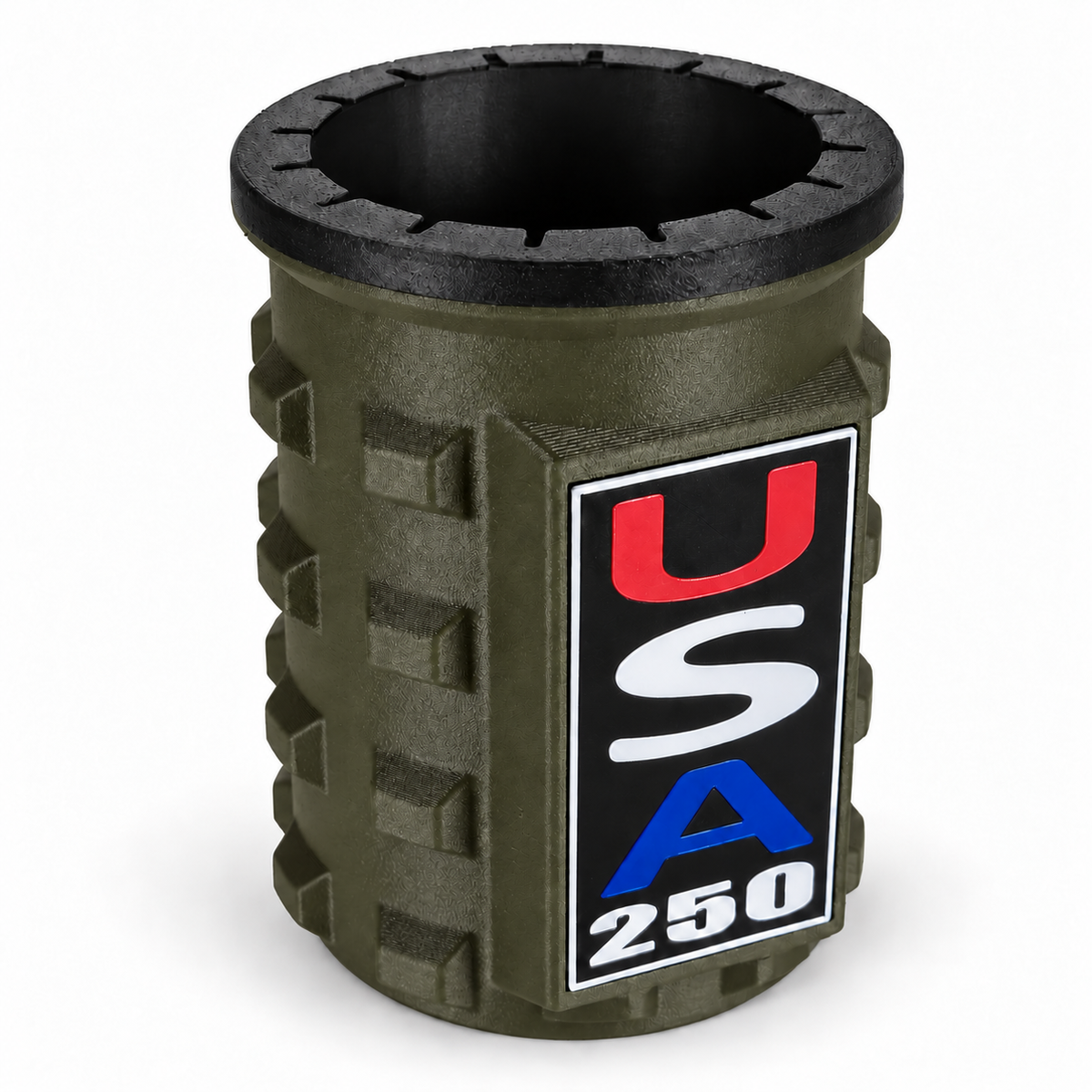 America Series Green Beverage Holders - Black Top
