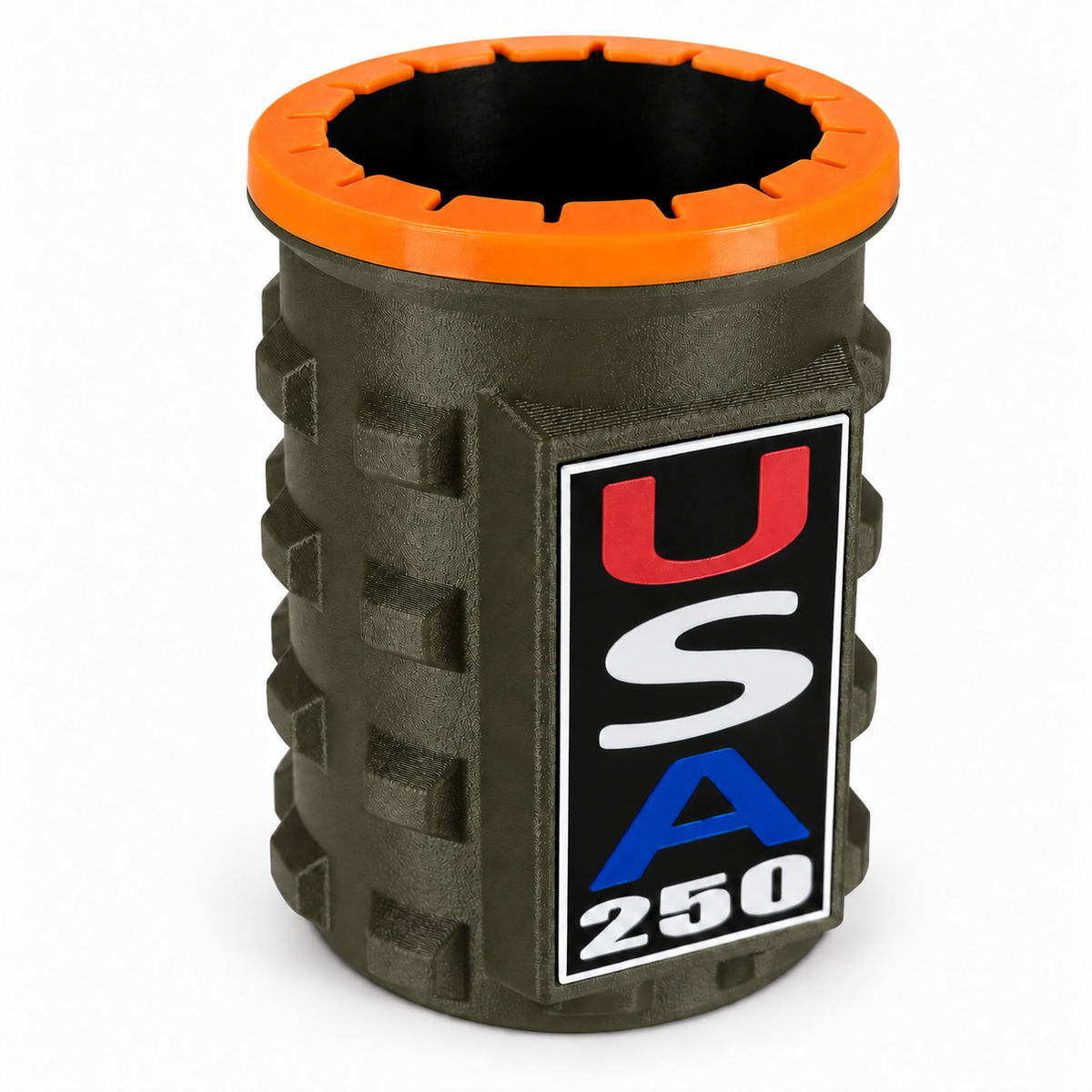 America Series Green Beverage Holders - Orange Top