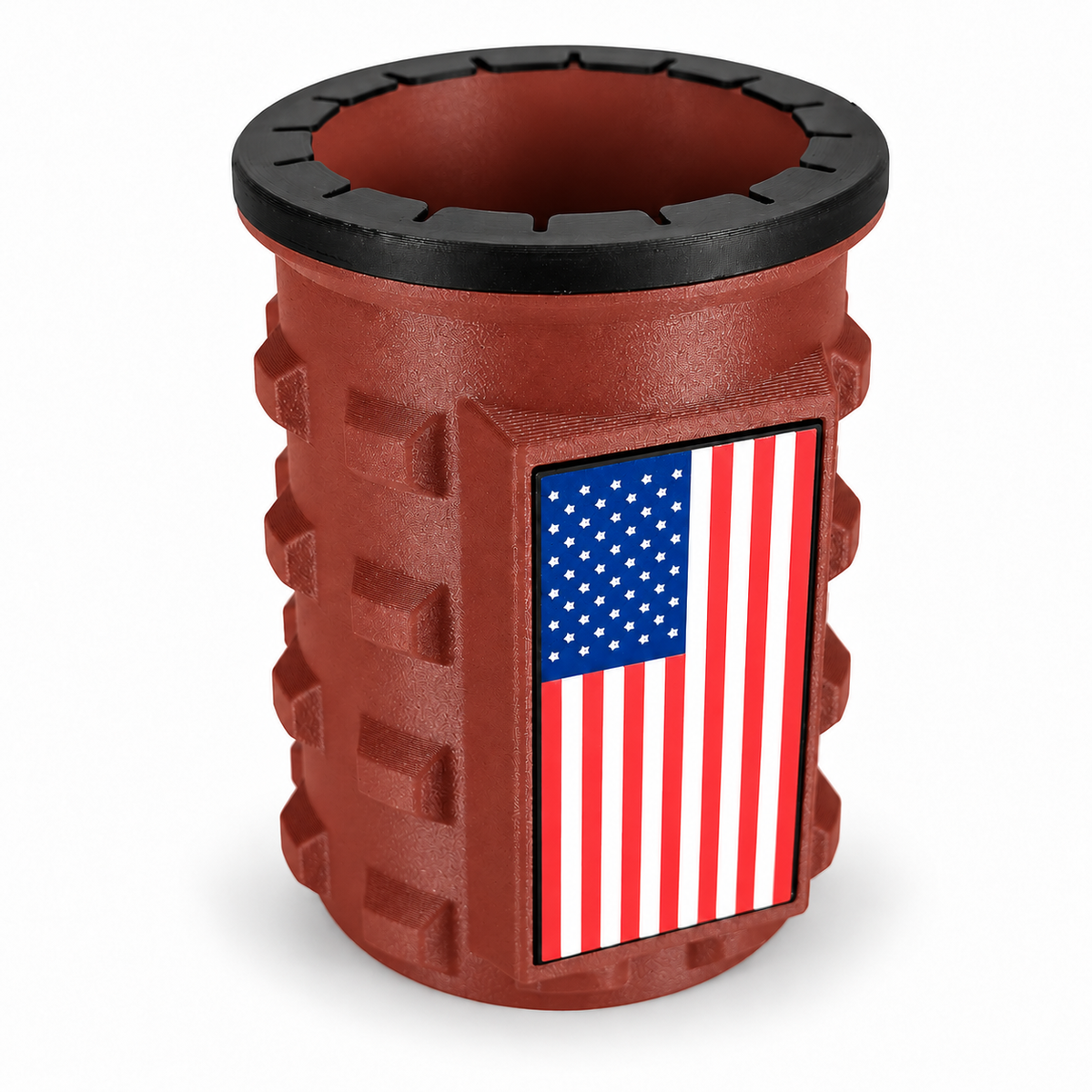America Series Red Beverage Holders - Black Top