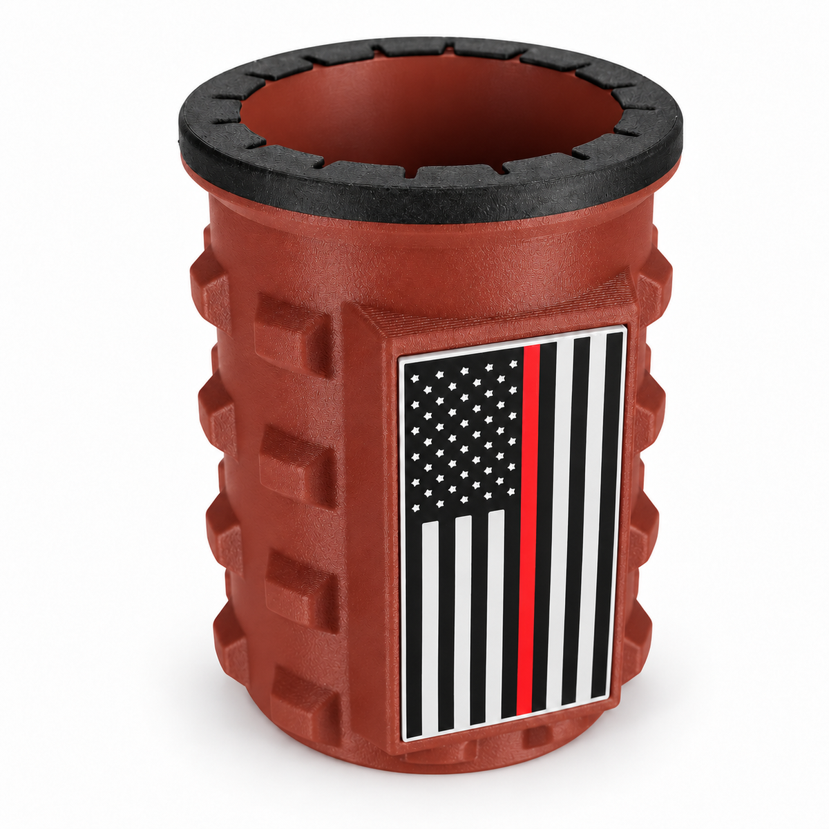 America Series Red Beverage Holders - Black Top