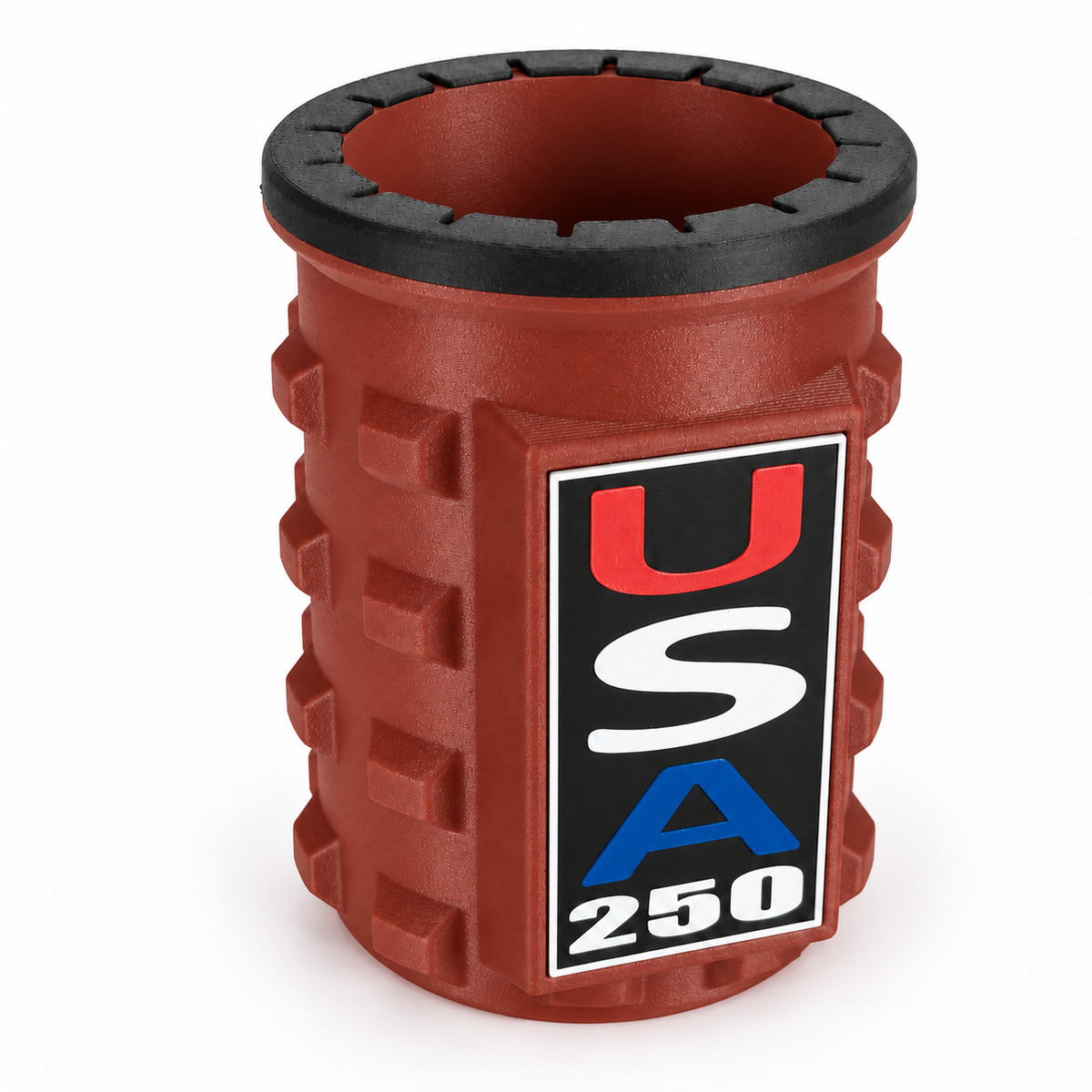 America Series Red Beverage Holders - Black Top